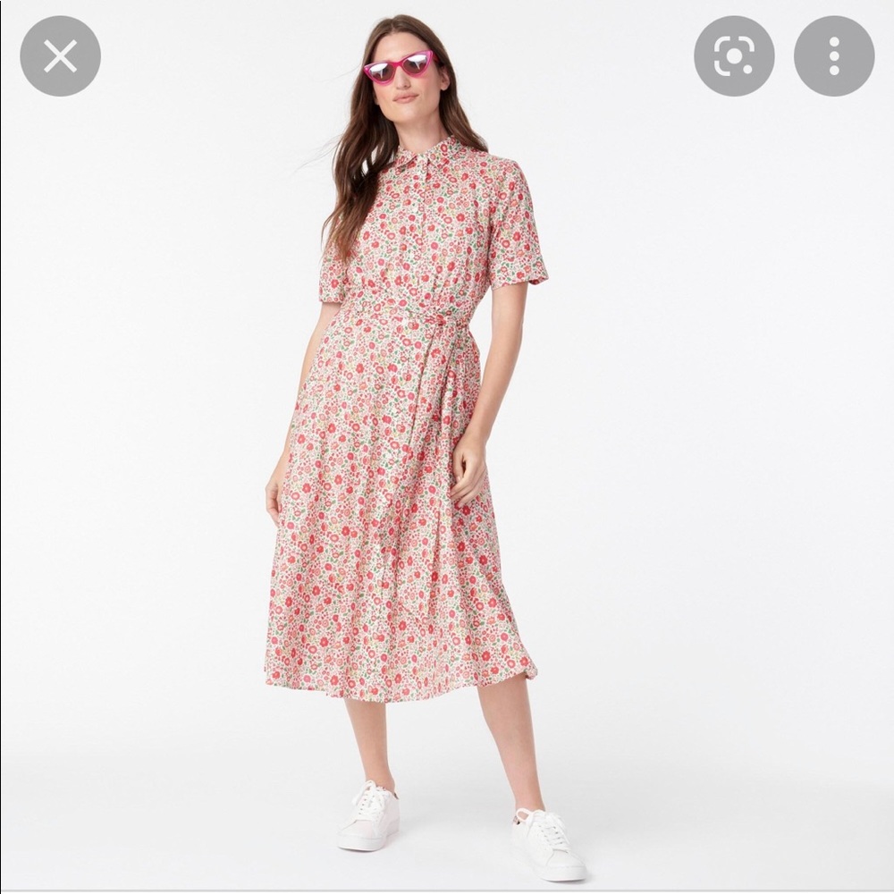 J. Crew Belted shirtdress in Liberty® Danjo floral